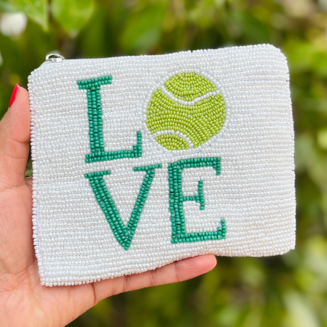 Coin Purse Pouch, Beaded Coin Purse, Cute Coin Purse, Beaded Purse, Summer Coin Purse, Best Friend Gift, Pouches, Boho bags, Wallets for her, beaded coin purse, boho purse, gifs for her, cute pouches, pouches for women, boho pouch, boho accessories, best friend gifts, coin purse, coin pouch, money coin pouch, friend gift, girlfriend gift, miscellaneous gifts, best seller, best selling items, bachelorette gifts, birthday gifts, preppy beaded wallet, Tennis lover gifts, TENNIS Lover coin pouch, love tennis