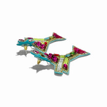 Load image into Gallery viewer, Martini bejeweled beaded earrings