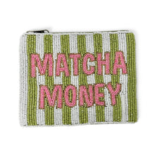Load image into Gallery viewer, Matcha Money Beaded Pouch