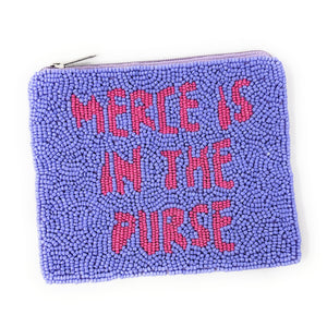 Merce is in the purse Pouch, Beaded Purse, RHOBH gifts, Pouches, Real Housewives Gift, beaded pouch zipper, Girls trip gifts, beaded coin purse, gifs for her, birthday gifts, cute pouches, batch gifts, boho pouch, Real Housewives of Beverly Hills accessories, best friend gifts, Merce is in the purse pouch, girlfriend gift, miscellaneous gifts, best friend gift, gift card bag, Bachelorette gifts, Bachelorette party favors, Card case wallet, Bravo bachelorette, best selling items, zipper wallet pouch, Hayu