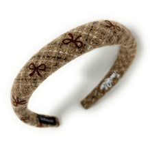 Load image into Gallery viewer, Three neutral-tone headbands featuring embroidered bows, perfect for any outfit.