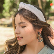 Load image into Gallery viewer, Beige tweed Headband, beige Knotted Headband, neutral color Knotted Headband, beige tweed Hair Accessories, neutral color Headband, Best Seller, headbands for women, best selling items, knotted headband, hairbands for women, nude color plaid gifts, Plaid knot Headband, winter hair accessories, winter plaid headband, tweed uniform headband, Statement headband, winter headband, winter style knot headband, custom Knotted headband, plaid headband, Winter Plaid knot headband, plaid knot headband, plaid access