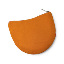 Load image into Gallery viewer, Orange citrus fruit beaded coin purse with gold detailing