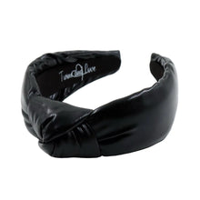 Load image into Gallery viewer, Elegant black knot headband with sleek and minimal style