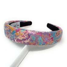 Load image into Gallery viewer, Multicolored patterned headband on a white background