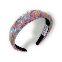 Load image into Gallery viewer, Multicolored patterned headband on a white background