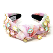Load image into Gallery viewer, rainbow Knot headband, peach knot headband, light pink knotted headband, blush color accessories, multicolor knot headband, pastel color headband, peach fuzz headband, light pink color hair band, rainbow headbands, baby shower headband, multi color pastel knotted headband, baby shower knotted headband, game day hair accessories, summer accessories, spring accessories spring headband, Easter accessories, custom headband, handmade headbands, Easter knotted headband, best selling items