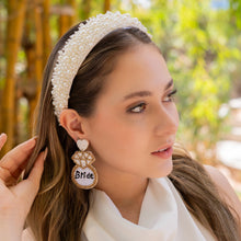 Load image into Gallery viewer, Bridal headband, Pearl wedding headband, Pearl Headpiece for bride, pearl headband for women, summer wedding hair accessories, bride gift, wedding headband, headpiece for bride, headband for bride, bridal gift, trendy headband, wedding hair piece, headbands for women, head band for bride, hair accessories, head band, hair bands for women, bridal white headband, bride beige headband, beige bride headband, bridal accessories, bridal gift for bride, bridal wedding gift, white pearl hairband, bride headband