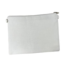 Load image into Gallery viewer, White pouch with a zipper on a white background
