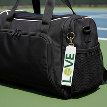 Load image into Gallery viewer, Love Tennis Beaded Keychain Wristlet Strap