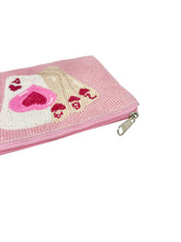Load image into Gallery viewer, Ace of Hearts Beaded Pouch