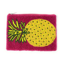 Load image into Gallery viewer, large Purse Pouch, Beaded Coin Purse, Cute Coin Purse, Beaded Purse, Summer large pineapple Purse, Best Friend Gift, Pouches, Boho bags, Wallets for her, beaded coin purse, boho purse, gifts for her, birthday gifts, pineapple accessories, pouches for women, boho pouch, boho accessories, best friend gifts, coin purse, coin pouch, friend gift, girlfriend gift, miscellaneous gifts, best friend birthday gift, gift card bag, cosmetic bag, make up bag, fruity pouch, Fun Pouch, pineapple large purse, Bachelorette 