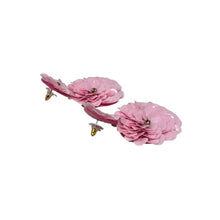 Load image into Gallery viewer, custom beaded Earrings, light pink jeweled Earrings, pink Beaded Earrings, boho earrings, pink jeweled earrings, handmade earrings, custom earrings, party accessories, fancy accessories, light pink embellished earrings, custom earrings, best friend gifts, birthday gifts, bohemian earrings, luxurious handmade accessories, night jewelry, Fancy earrings, boho earrings, beaded earrings, Fancy jeweled earrings, statement earrings, best selling items, statement earrings, handmade gifts, custom gifts for her
