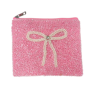 white bow beaded Coin Purse Pouch, preppy pink Beaded Coin Purse, white bow Purse, bow Beaded Purse, Summer Coin Purse, Best Friend Gift, Boho bags, Wallets for her, boho gifts, boho pouch, boho accessories, best friend gifts, tween girl gifts, pink beaded coin pouch, miscellaneous gifts, best seller, best selling items, bachelorette gifts, birthday gifts, preppy beaded wallet, party favors, bachelorette bag, money pouch, wallets for girls, bohemian wallet, batch gifts, mother’s day gift, pearl bow pouch, h