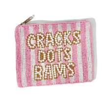 Load image into Gallery viewer, Vibrant beaded accessory pouch with comic-style design, perfect for storing makeup, cash, and essentials.