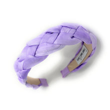 Load image into Gallery viewer, lavender braided headband, headbands for women, purple headband, lavender knot headband, best selling items, lavender headband, braided headband, braided hair accessories, best seller, braided purple fabric headband, purple lavender accessories, handmade headband, custom headband, boho headband, summer spring headband, soft purple headband, custom headband, handmade headband, summer headband, purple braided headband, best selling items, lavender braided knot headband 

