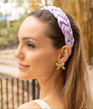 Load image into Gallery viewer, Woman with braided hair wearing a purple headband outdoors