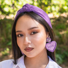 Load image into Gallery viewer, Spring Summer Headband, Summer Knotted Headband, purple Knot Headband, purple Hair Accessories, purple knotted Headband, Best Seller, headbands for women, best selling items, solid color knotted headband, hairbands for women, Spring Summer gifts, Solid color knot Headband, Solid color hair accessories, lavender knot headband, solid purple knotted headband, Statement headband, Purple color headband, custom headband, purple hairband, solid color headband, handmade headbands, boho headband