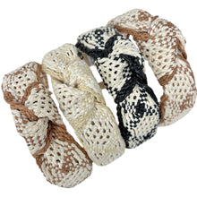 Load image into Gallery viewer, Arlo Raffia Top Knot Headband