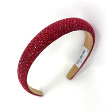 Load image into Gallery viewer, Red rhinestone headband on a white background