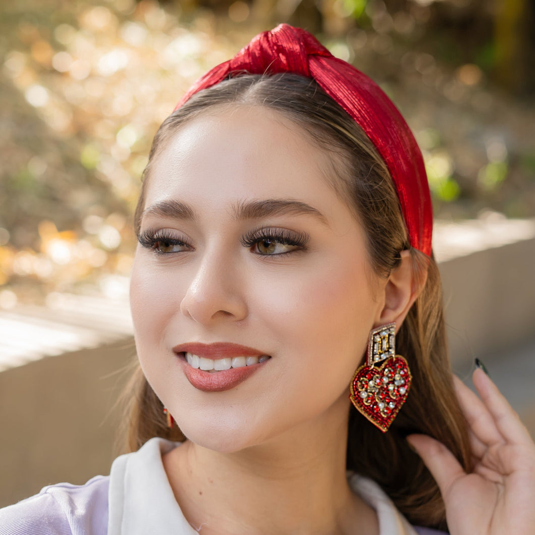 red Headband, birthday Knotted Headband, shimmer Knot Headband, metallic Hair Accessories, red knot Headband, Best Seller, Valentines Day headband, best selling items, solid color knotted headband, Christmas headbands, Christmas gifts, Solid color knot Headband, Solid color hair accessories, red knotted headband, solid headband, Statement headband, red shimmer knotted headband, Holiday knot headband, top knot solid hairband, Valentines day Gifts, Solid color headband, Valentine’s Day Headband