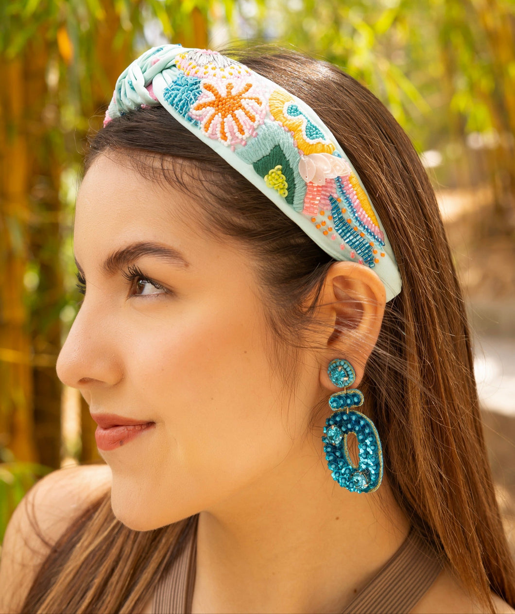 hand beaded Headband, boho beaded knot Headband, sequin top Knot Headband, floral Knot Headband, custom Knotted Headband, embellished knotted headband, birthday gifts, headbands for women, boho knotted headband, hair accessories, beach knot headband, minimalist knot headband, bachelorette headband, Bachelorette gifts, custom headband, handmade headband, boho headband, handmade knot headband, statement headband, best selling items, birthday gifts for her,  sequin flowers headband, preppy headband
