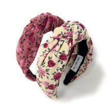 Load image into Gallery viewer, Two floral-patterned headbands on a white background