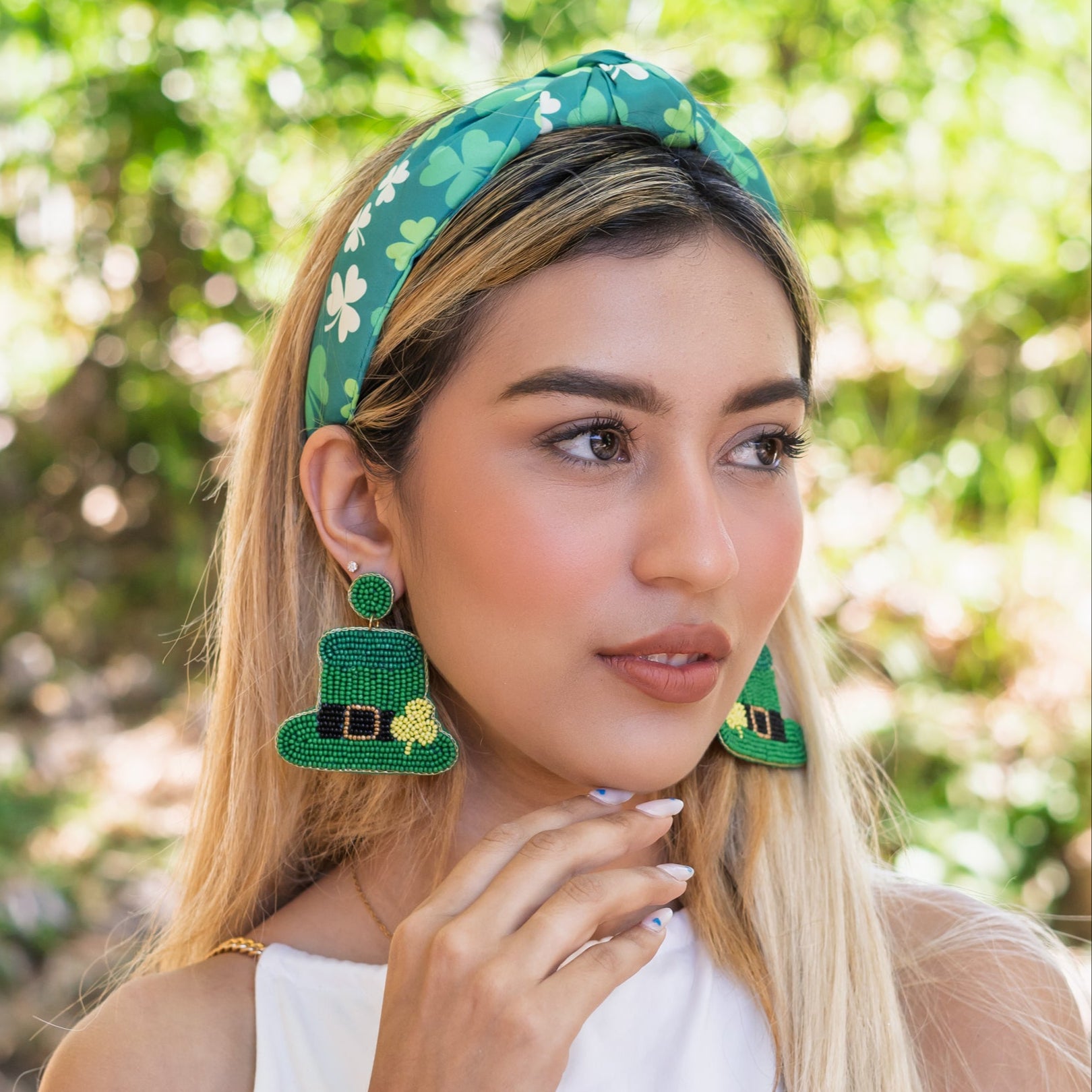 NWT St. Patrick\'s Headband 4 Piece Set I think you should ✨treat yourself✨ to a St. Patrick main image 2
