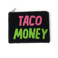 Load image into Gallery viewer, Stylish purse featuring vibrant 'Taco Money' text