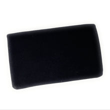 Load image into Gallery viewer, Decorative black clutch with a modern artistic design
