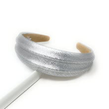 Load image into Gallery viewer, Fashionable silver hairband for a modern look