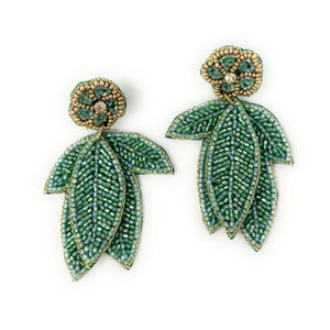 custom beaded Earrings, jeweled Earrings, Green leaves Beaded Earrings, leaves earrings, summer jeweled earrings, handmade earrings, custom earrings, resort accessories, fancy accessories, leaves embellished earrings, custom earrings, best friend gifts, birthday gifts, bohemian earrings, luxurious handmade accessories, party earrings, Fancy earrings, boho earrings, beaded earrings, multicolor embellished earrings, Fancy jeweled earrings, statement earrings, best selling items, statement earrings, handmade g