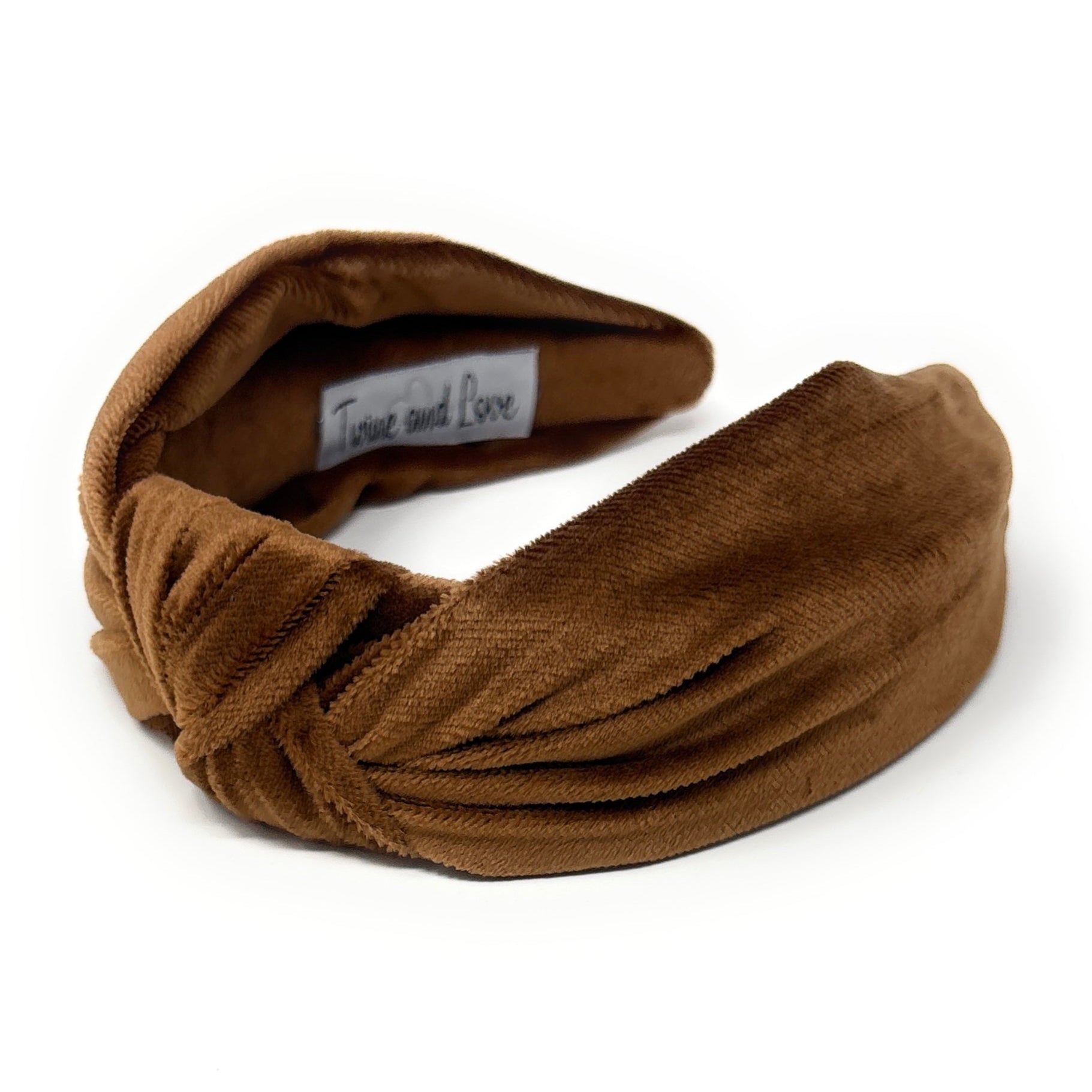 Minimalist Vegan Suede Knot Headband set navy-headband-vegan-  main image 4