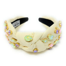 Load image into Gallery viewer, yellow Knot headband, light yellow knot headband, yellow knotted headband, yellow color accessories, pastel color knot headband, game day headband, game day knotted headband, baby yellow headband, yellow color hair band, embellished headbands, baby shower headband, knotted headband, baby shower knotted headband, game day hair accessories, light yellow accessories, Spring headband, pastel color headband, Easter accessories, custom headband, handmade headbands, Easter knotted headband, best selling items
