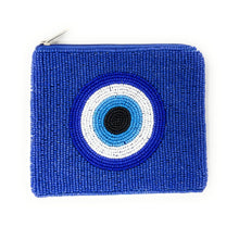 Load image into Gallery viewer, Artisan handbag showcasing traditional beadwork and eye motif