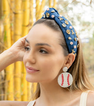 Load image into Gallery viewer, Fashionable baseball jewelry perfect for game day.