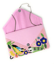 Load image into Gallery viewer, Unique purse with intricate beaded bird motifs and bright colors