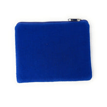 Load image into Gallery viewer, Blue purse with bright pink lettering for Mahjong lovers