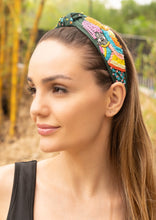 Load image into Gallery viewer, headband with multicolor beading, embroidered accents, and decorative sequins designed for a chic and artistic look.