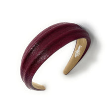 Load image into Gallery viewer, Fashionable burgundy hairband that adds a pop of color to your hairstyle.
