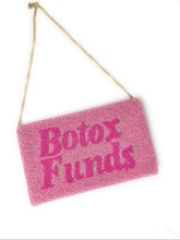 Load image into Gallery viewer, Fun wallet showcasing 'Botox Funds' in pink beads