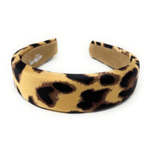 Load image into Gallery viewer, Leopard print headband on a white background