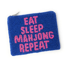 Load image into Gallery viewer, Stylish beaded wallet featuring Mahjong theme