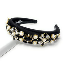 Load image into Gallery viewer, Pearl and crystal headband perfect for special occasions