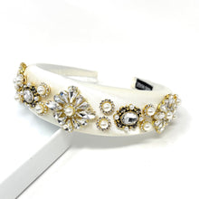 Load image into Gallery viewer,  Pearl and crystal headband perfect for special occasions.