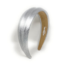 Load image into Gallery viewer, Stylish silver leather headband for women