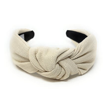 Load image into Gallery viewer, ivory Trendy knot headband perfect for casual outfits
