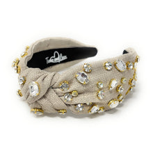 Load image into Gallery viewer, Stylish headband featuring rhinestones for a glamorous look.