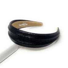 Load image into Gallery viewer, Fashionable black headband designed for comfort and style