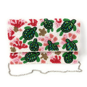 turtle beaded clutch purse, turtle bead purse, beaded bag, tropical handbag, beaded bag, resort turtle clutch, birthday gift for her, clutch bag, seed bead purse, engagement gift, party clutches, bridal gift, turtle purse, gifts to vacation, resort gifts, wedding gift, evening bags, Summer beaded clutch purse, birthday gift for her, summer clutch, seed bead purse, beaded bag, summer bag, boho purse, turtle beaded clutch purse, unique bags, best selling items, handmade gifts, handmade bag purse, white resort